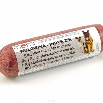 Aspol liellopa un tītara gaļa ar kauliem 500g