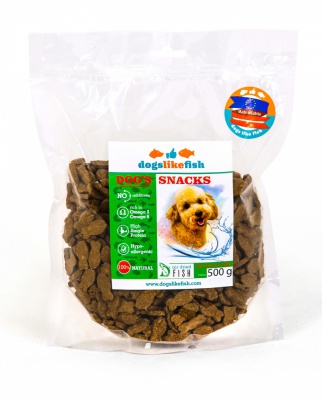 Dogs like fish - Biskvīti suņiem mini 200g
