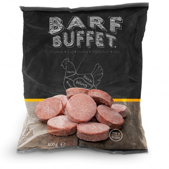 Barf Buffet Vistas gaļas/orgānu burgeri 800g