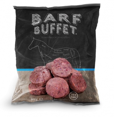 Barf Buffet Zirga gaļas/orgānu burgeri 800g