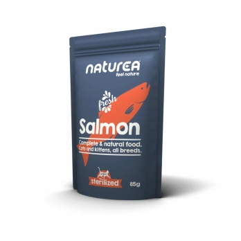 NATUREA konservs kaķiem ar lasi 85g