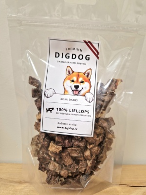 DigDog - Liellopa plaušu kubiņi 40g