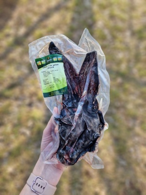 Z/S Sidrabjērs Truša galva ar spalvu un ausīm 1gb