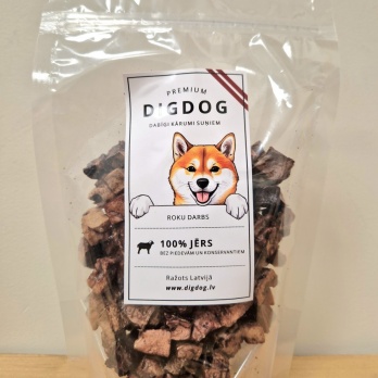 DigDog - Jēra plaušu kubiņi 30g