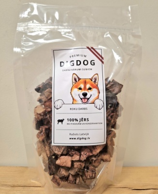 DigDog - Jēra plaušu kubiņi 30g