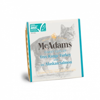 McAdams konservi kaķiem/kaķēniem Tītars/Lasis 100g