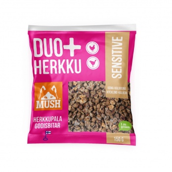 MUSH DUO+ SENSITIVE Vistas-tītara gaļas gardumi 150g