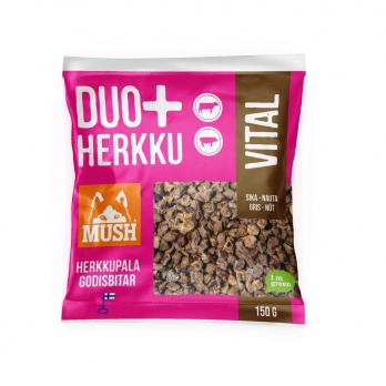 MUSH DUO+ VITAL Cūkas-liellopa gaļas gardumi 150g