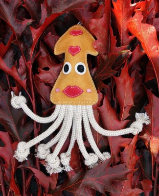 Aurora Paws Karen the Squid Eco Dog Toy