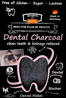 QChefs Dental Charcoal kaķiem 70g
