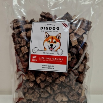 DigDog - Liellopa plaušu kubiņi 250g