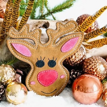Christmas Rudy the Reindeer Eco Dog Toy