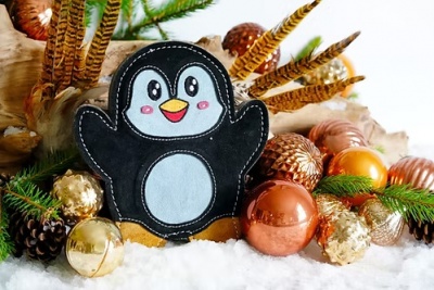 Christmas Poppy the Penguin Eco Dog Toy